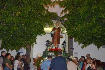 Misa y procesión religiosa en el El Calero de Telde (Foto Francisco Javier Santana)